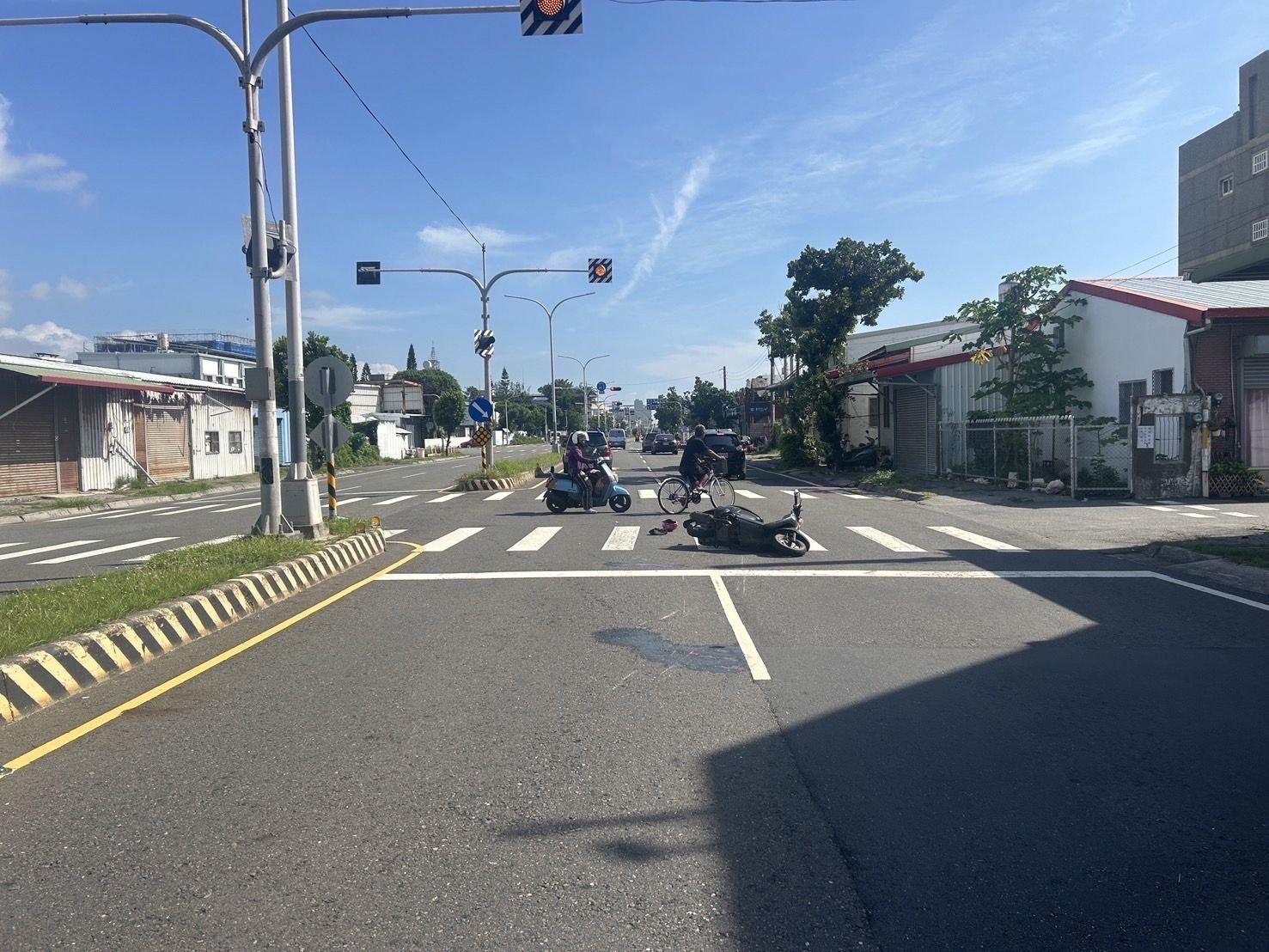 臺東市一日之內連續三起交通事故  「未禮讓直行車」所致