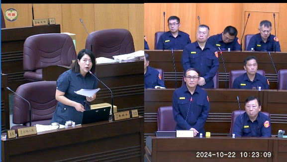 市議員張碩芳期許市府警察局跨局處與環保局合作以利提升靜桃