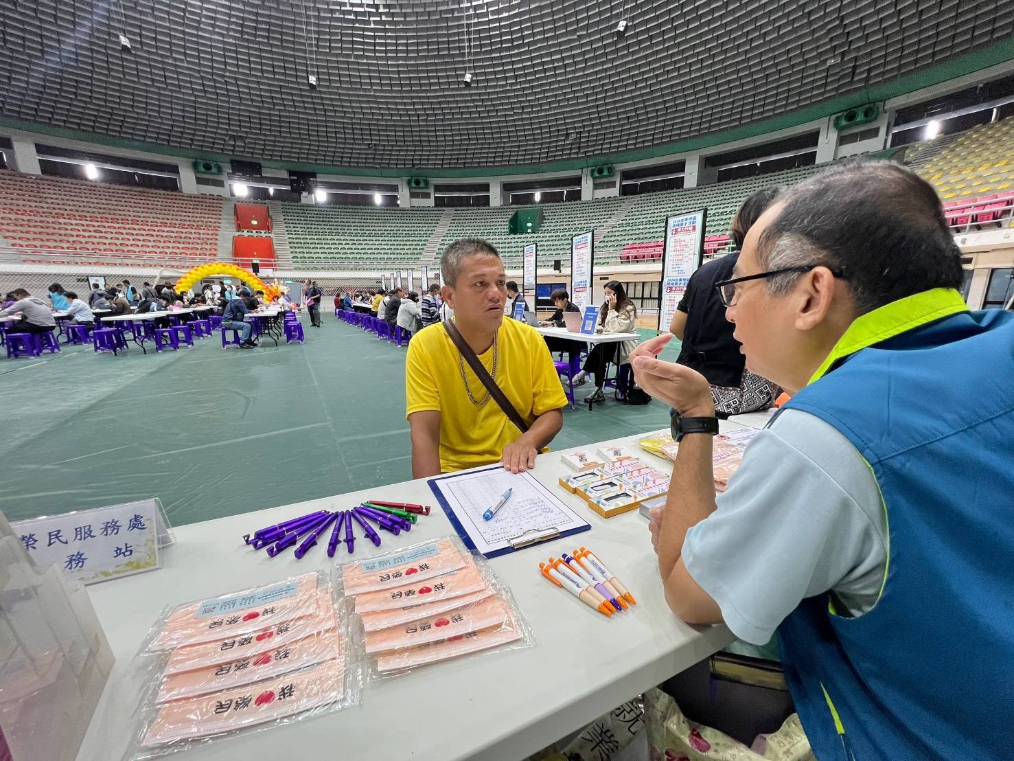 臺東榮服處鼓勵榮民眷參與就業媒合活動，開創就業契機