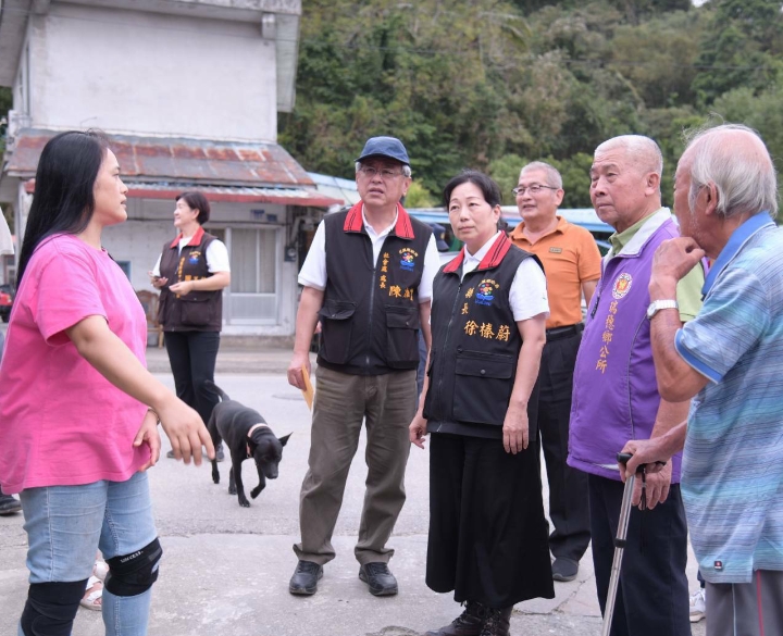 康芮颱風重創花蓮南區 徐榛蔚縣長視察受災狀況 全力協助鄉親