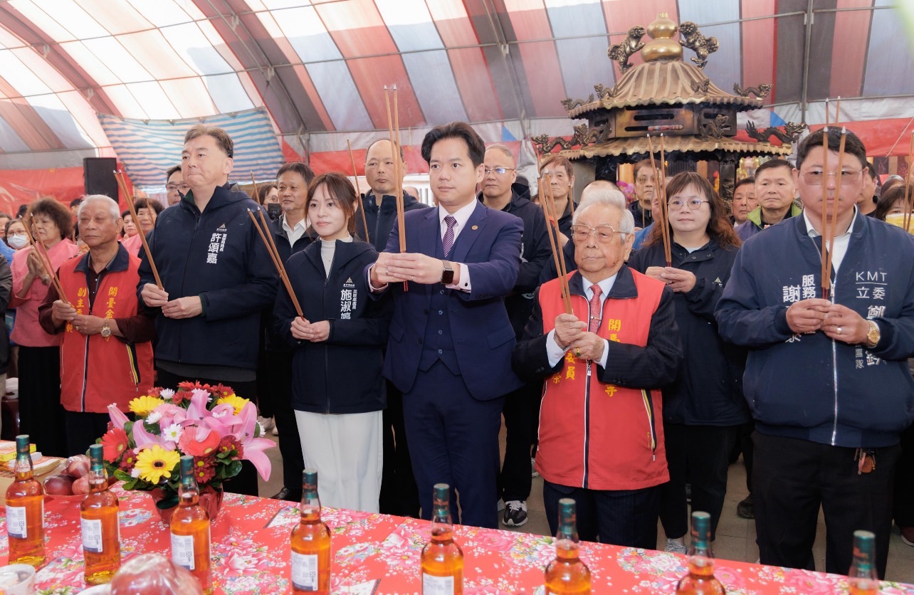 竹市府「天穿日尞天穿」活動金山寺舉行 邱臣遠代理市長與市民一同為竹市祈福